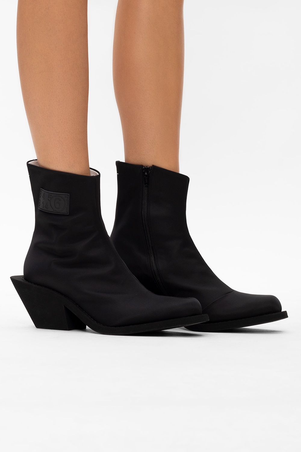 MM6 Maison Margiela Ankle boots with logo | Women's Shoes | Vitkac